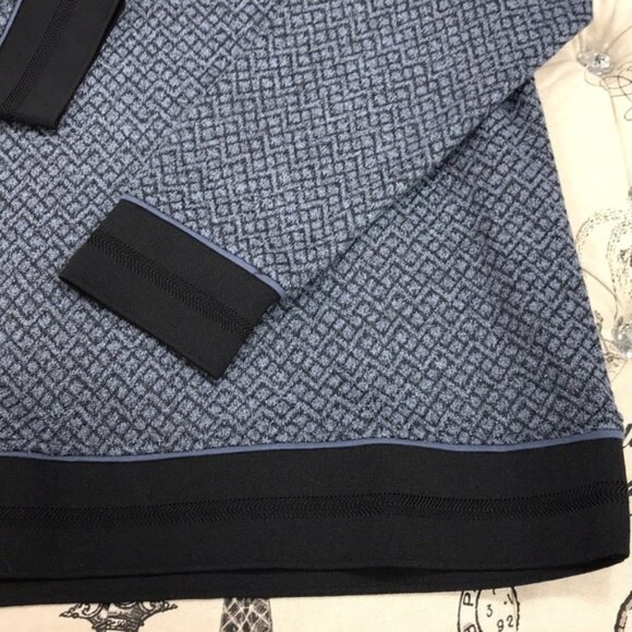 Vince Camuto Slim Fit Diamond Textured Sweater - Picture 6 of 7